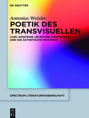 cover image of Poetik des Transvisuellen
